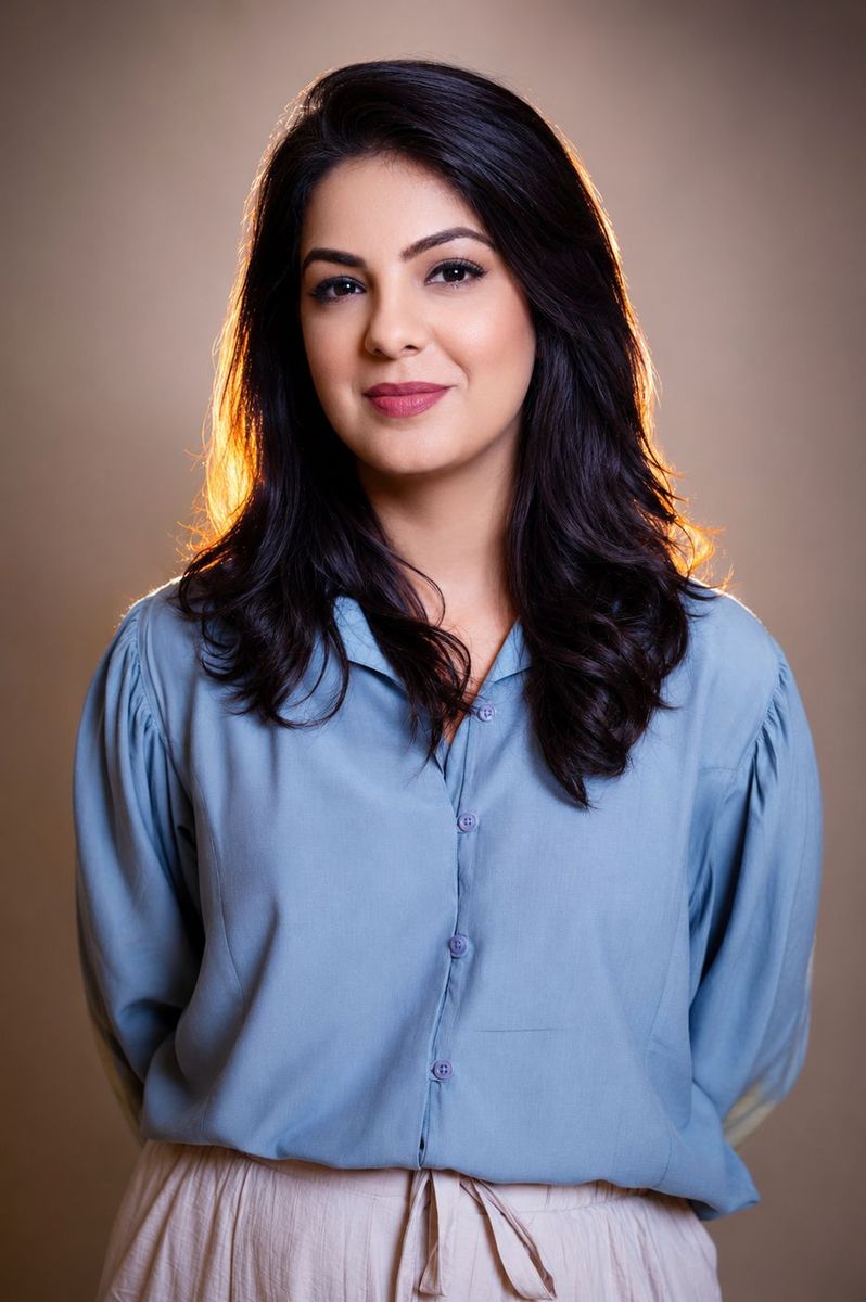 Clean studio headshot