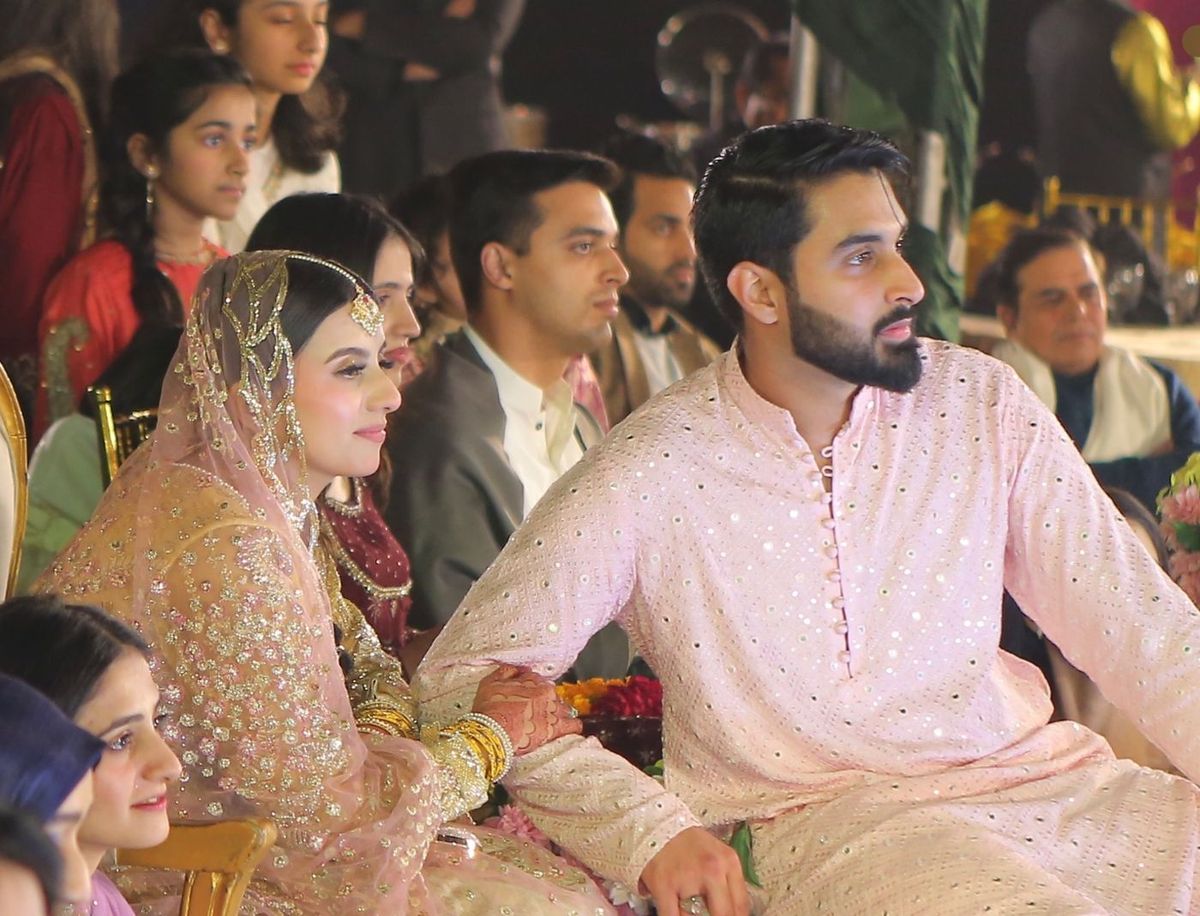 Couple on the nikah day