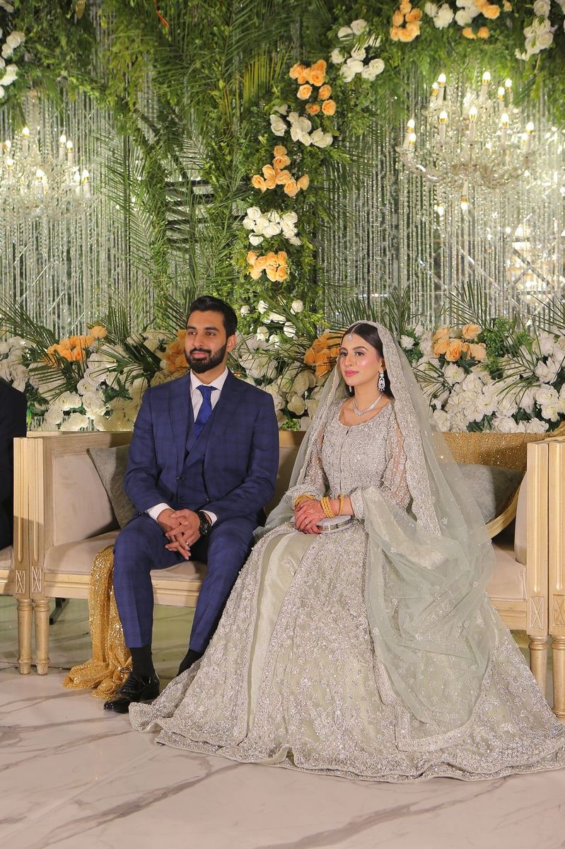 Couple at the reception