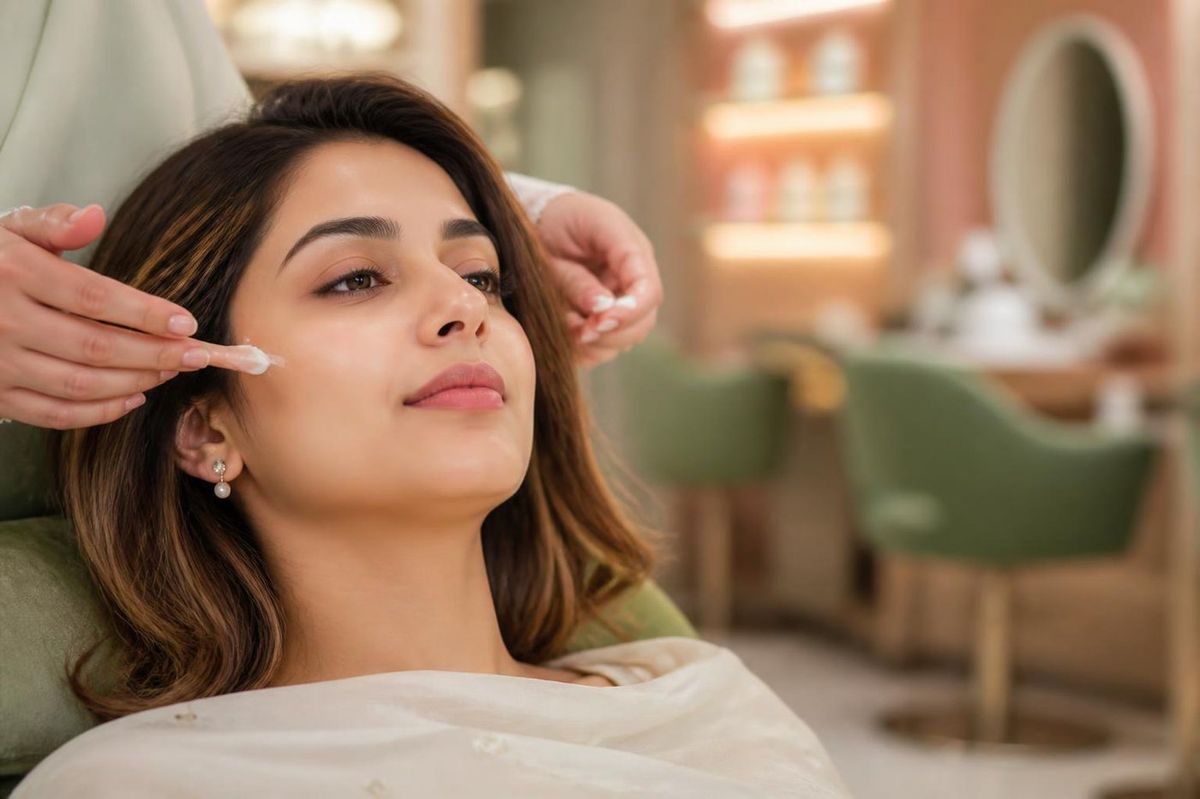 Facial and skincare treatment at Aini's Salon